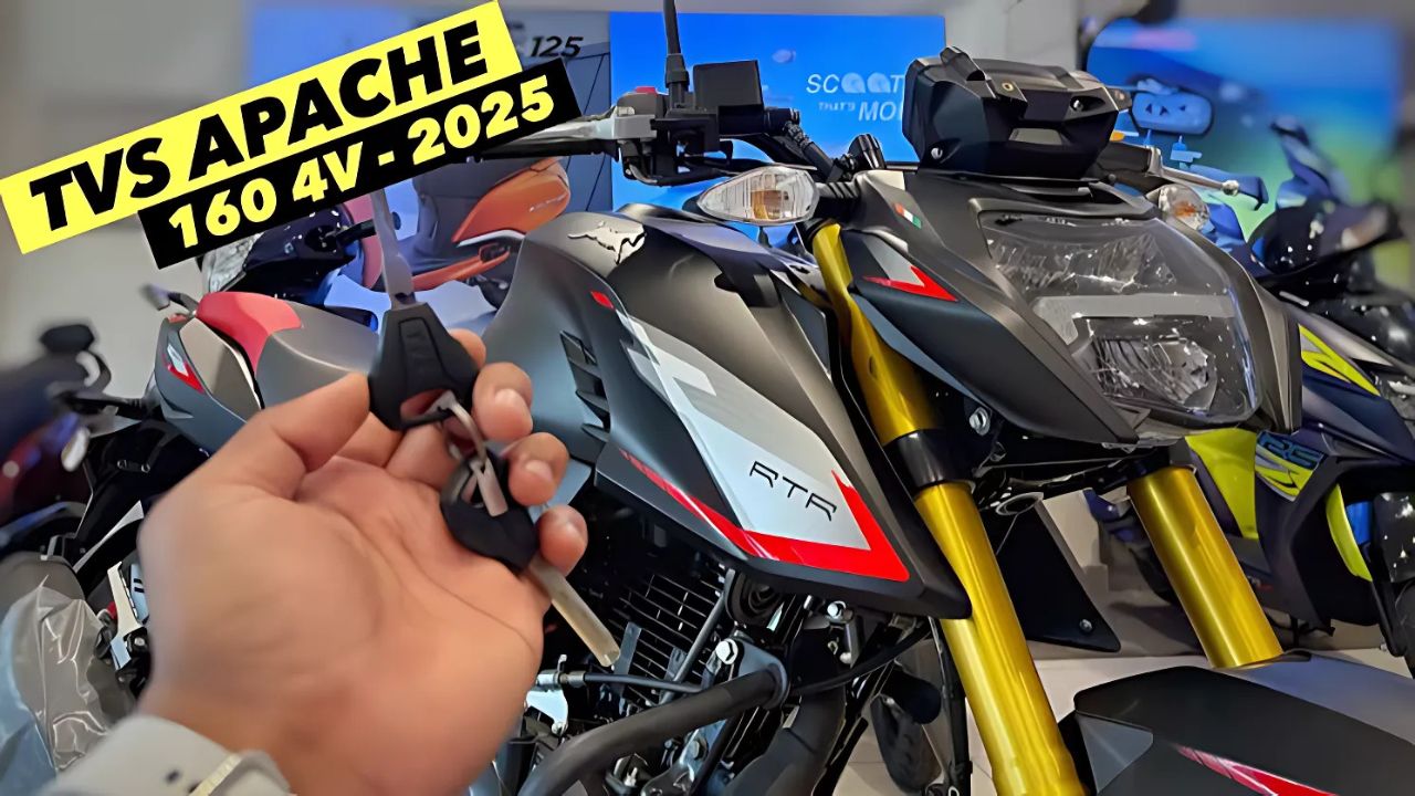 Tvs Apache RTR 160 4v नया डिजाइन, दमदार इंजन और स्मार्ट फीचर्स – जानिए क्या है खास!